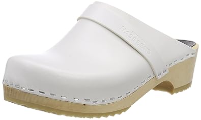 white swedish clogs