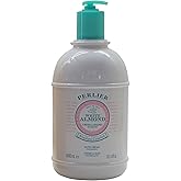 Perlier:"White Almond" Nourishing Bath Cream, Measuring Cap * 101.4 Fluid Ounces (3000mL) Convenience Bottle * [ Italian Import ]