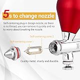 NEOECO SJ83 Airbrush Set 0.2/0.3/0.5mm Nozzles 1/3oz Cup Dual Action view 3
