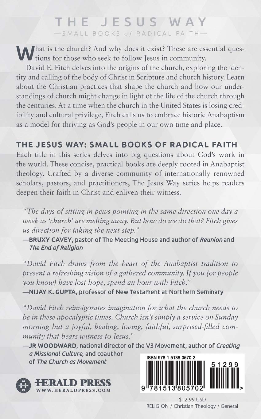 What Is The Church And Why Does It Exist Jesus Way Small Books Of Radical Faith Fitch David E Amazon Com Books