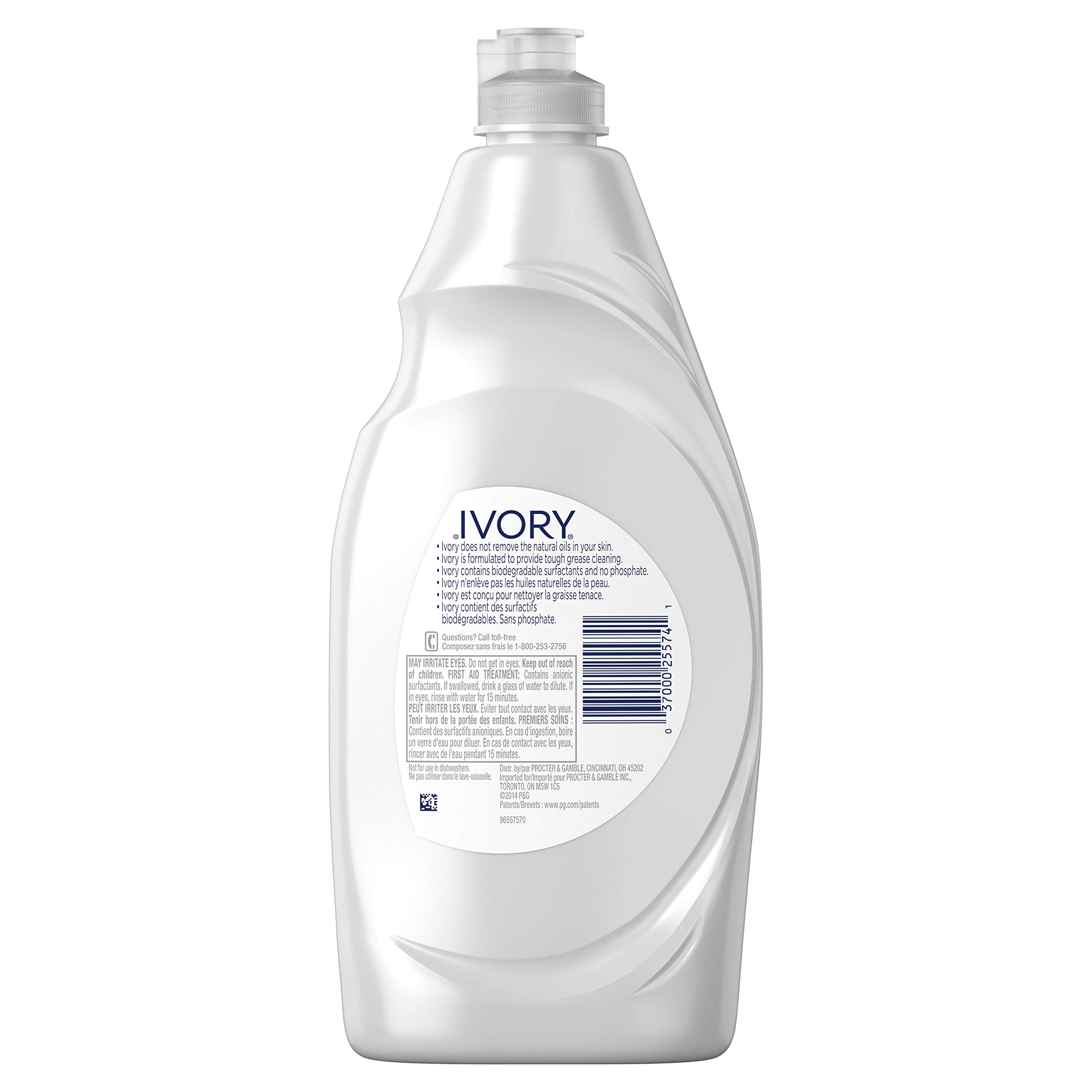 Ivory Dish Soap Original, 709mL/1.5pt/24fl oz, 3 PACK (10 Per master case)