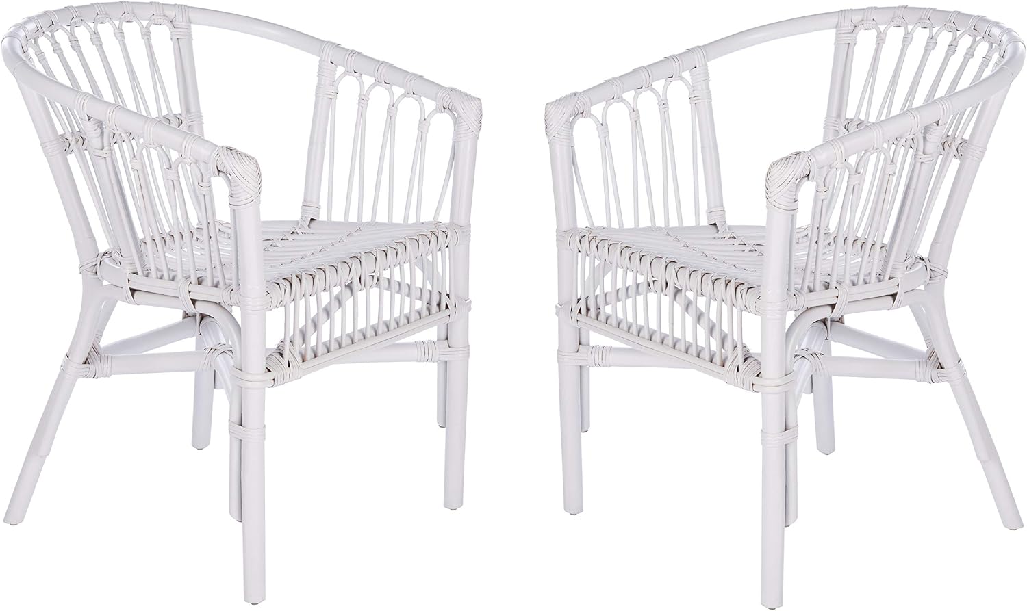 12 Best White Rattan & Bamboo Dining Chairs