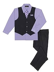 Boy's Vest and Pant Set, Includes Shirt, Tie and