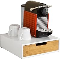 SoBuy FRG179-WN, Coffee Pod Storage Drawer, Coffee Capsule Holder Stand Box,Teabags Storage Case