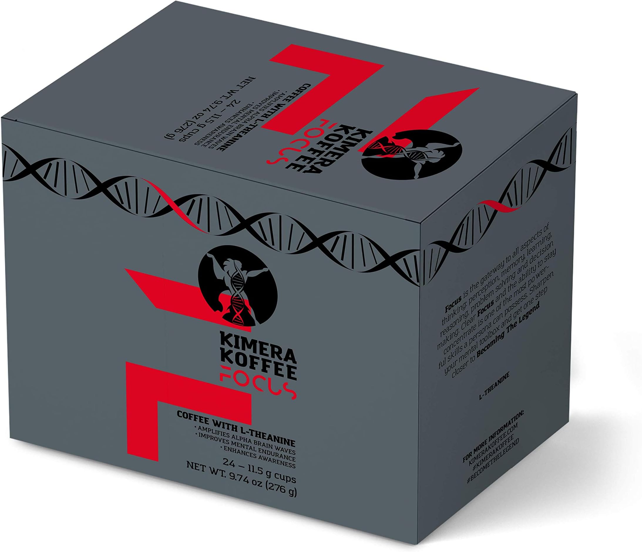 Kimera Koffee Focus Blend Single Serve Cups (24 K-Cups) L-Theanine