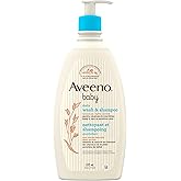 Aveeno Baby Body Wash and Shampoo, Paraben Free, Tear-Free and Soap Free, 532ML
