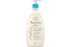 Aveeno Baby Body Wash and Shampoo, Paraben Free, Tear-Free and Soap Free, 532ML