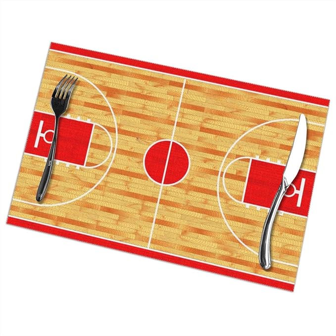 CHIC&TNK Basketball Court Custom Place Mats Table Mat