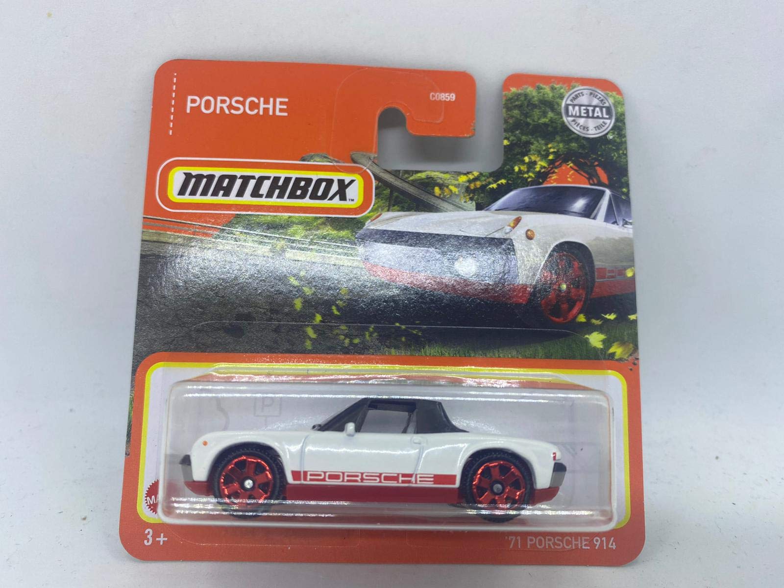 Matchbox Metal '71 Porsche 914 White 2021 74/100 (Short Card)