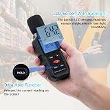 Mcbazel Decibel Sound Meter 30-130 dB A-weighted Digital Backlit LCD view 7