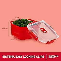 Sistema Microwave Food Steamer with Removable
