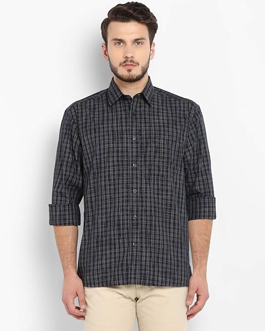 Buy Color Plus Men's Checkered Loose fit Casual Shirt (CMSC26795K7