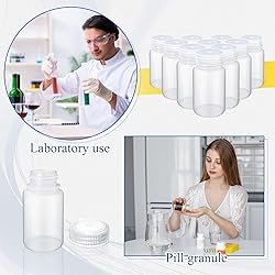 Zhehao 30 Pcs 4 oz Sample Bottle with Cap Wide