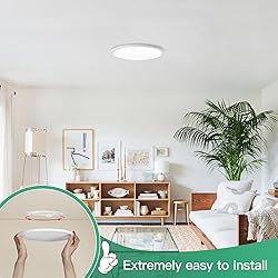 Brightever 7 Inch Flush Mount Ceiling Light, 12W