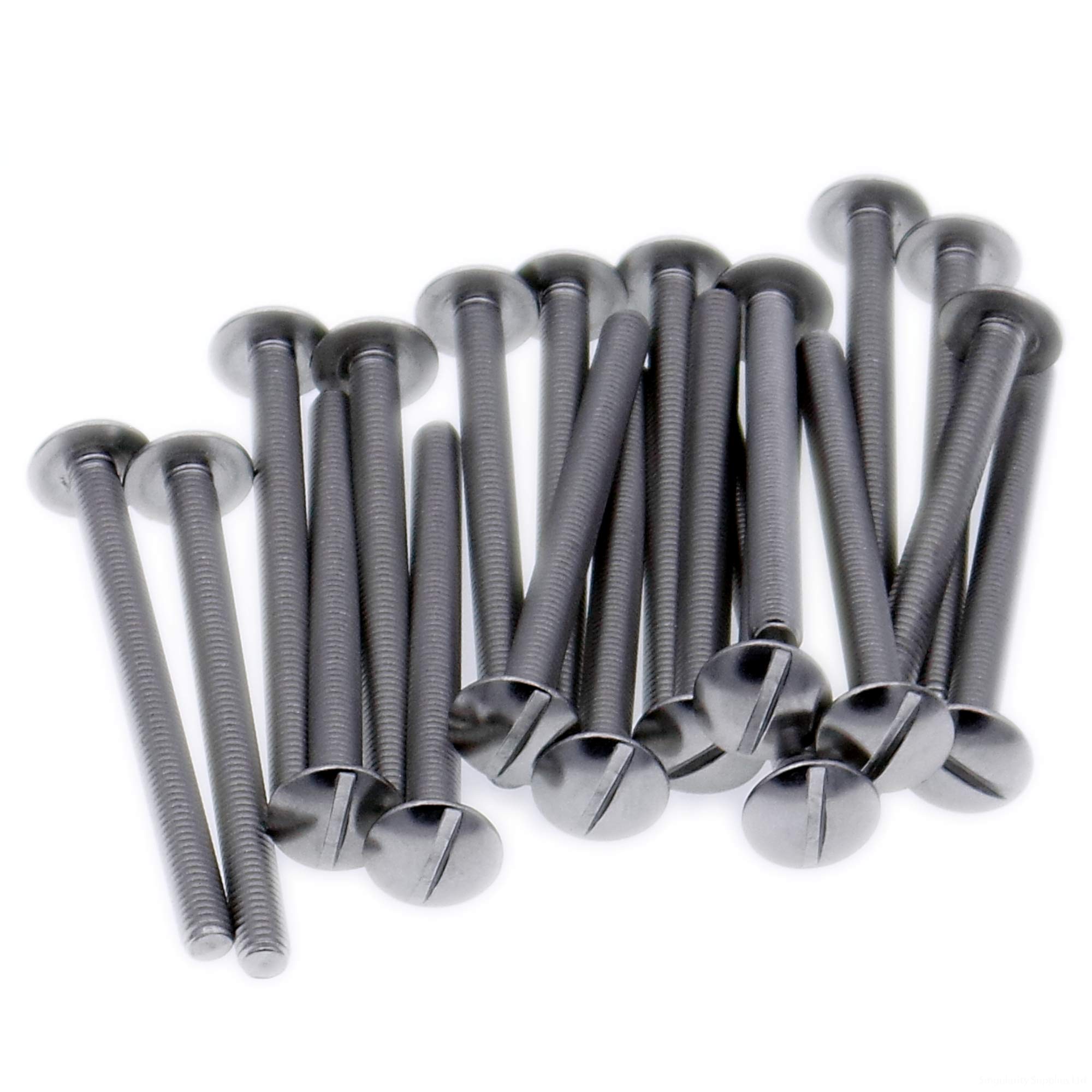 M5 (5mm x 35mm) Slot Mushroom Machine Screw (Bolt) - Stainless Steel (A2) (Pack of 20)