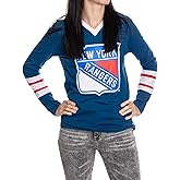 Calhoun NHL Women's V-Neck Varsity Long Sleeve Shirt