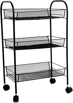 Amazon Com Cypressshop Wire Rolling Kitchen Cart Island Trolley