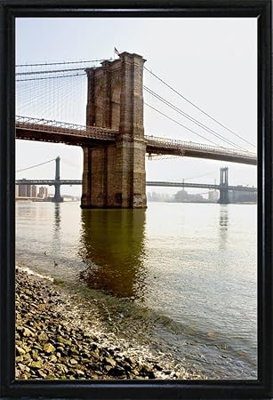 Harold Silverman Usa Brooklyn Bridge Photo Frame Black 18 X 12 Inch 2 Harbui78255 Amazon De Kuche Haushalt