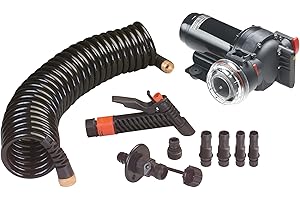 Johnson Pump Aqua Jet 5.2 GPH Washdown Pump Kit w/Hose - 12V