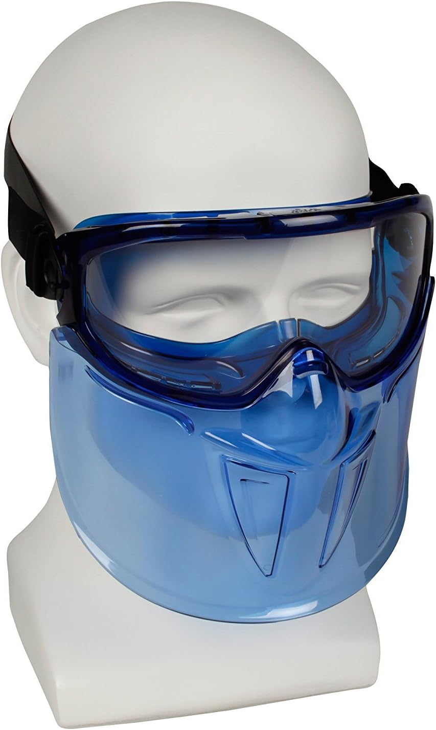 Jackson Safety 18629 V90 Goggle and Faceshield, Standard, Clear with Blue Tint