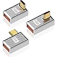 Poyiccot 90 Degree USB C to USB A Adapter 10Gbps, USB C Male to USB A Female Adapter 120W, Right Angle USB C to USB Adapter Zinc Alloy Type C Converter for Mac Book,iPad,Samsung Galaxy, 3Pack