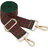 ZOOEASS Wide Shoulder Strap Adjustable Replacement Belt Guitar Style Crossbody Bag Handbag Strap Multicolor Canvas Straps(Wide:1.5in)(Color23)