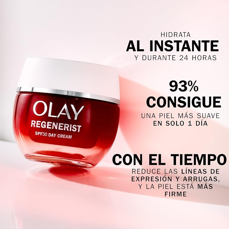 Creme diurno facial olay regenerist com fps 30, fórmula com vitamina b3 e niacinamida, hidratação 24h, 50 mililitros