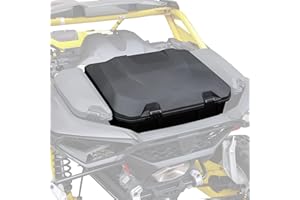 SAUTVS UTV Rear 96L Storage Cargo Trunk Box for Can-Am Maverick R, Poly Water Resistant Large Capacity Bed Tool Rear Cargo St