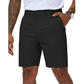 Ntrlv Men's Golf Dress Shorts 7 inch Inseam with Zipper Pocket | 5 Pockets, Lightweight, Quick Dry, Elastic Waistband with Zip Fly &amp; Belt Loops, Stretch, Breathable, Comfort