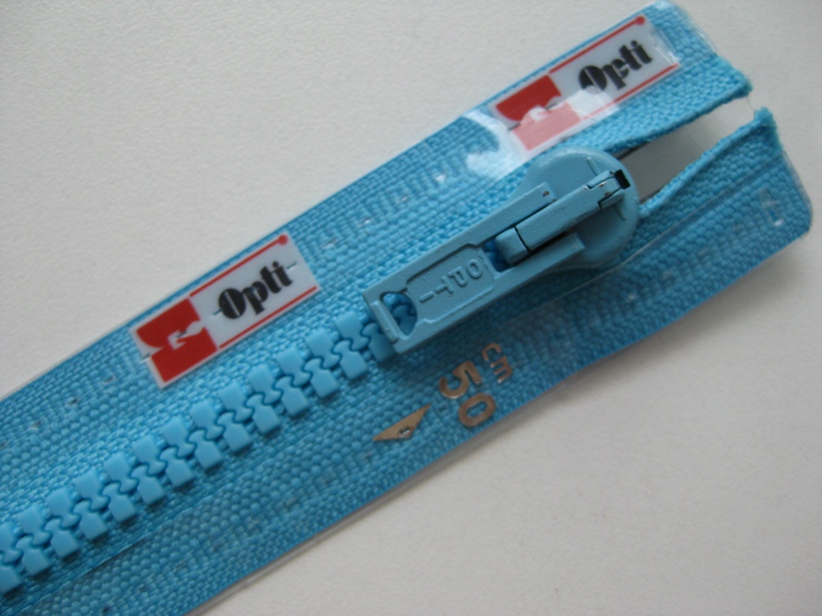 Opti Zip Fastening, Polyester, 00287 Blue, 50 cm