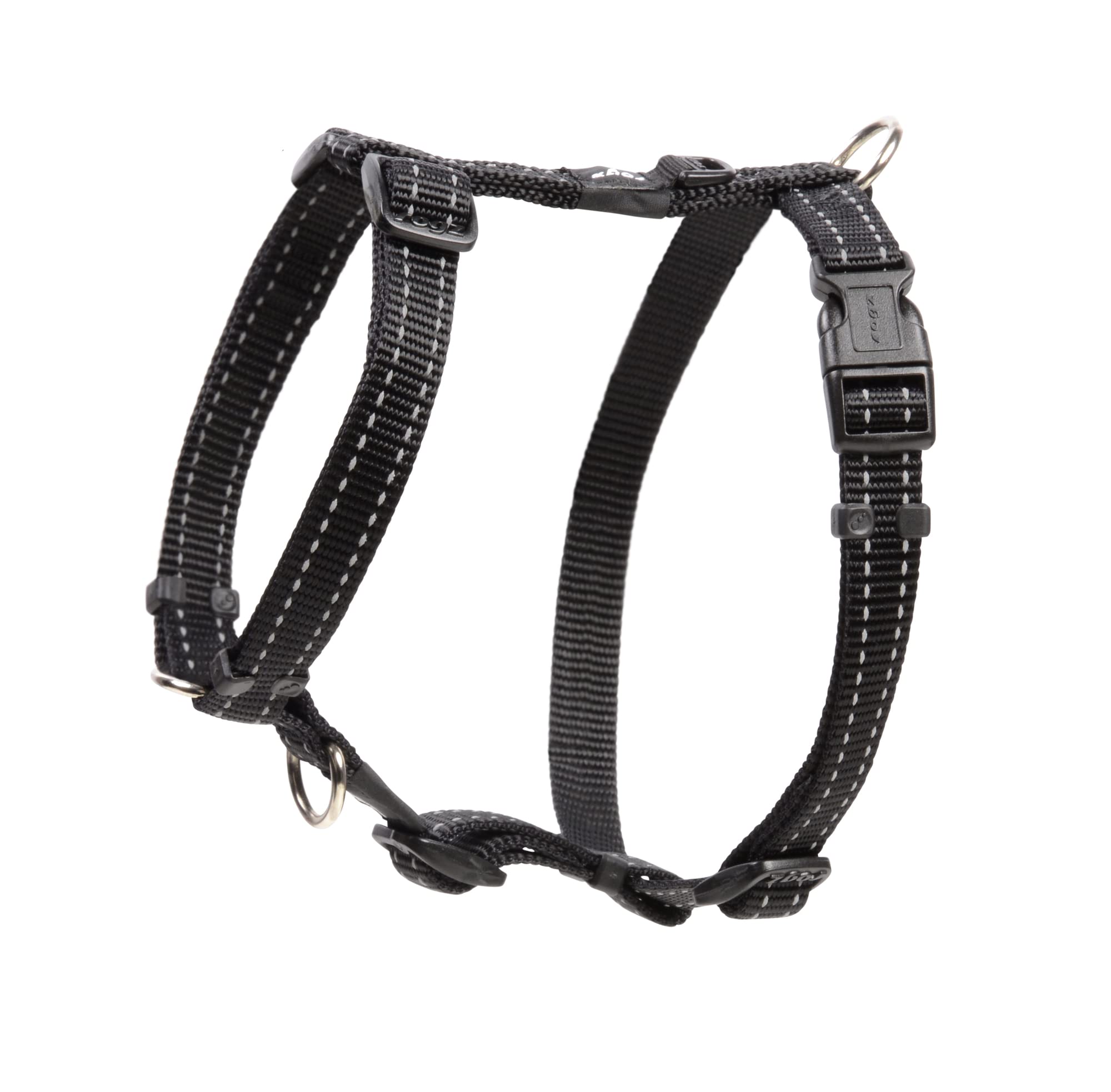 Rogz Snake Harness Reflective, Black — image 1