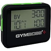 Gymboss Plus Interval Timer and Stopwatch - Black/Green Softcoat