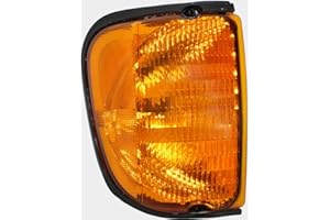 DAT AUTO PARTS Front Right Passenger Side Corner Parking Signal Lamp Orange Marker Light Assembly Housing Plastic Lens Replacement For 2003-2007 Ford Econoline Van FO2521173 3C2Z13200AA