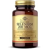 Solgar Yeast-Free Selenium 200 mcg 100 Tablets - Supports Antioxidant & Immune System Health - Non-GMO Vegan Gluten Free Dairy Free Kosher - 100 Servings, Unflavoured, Standard Packaging