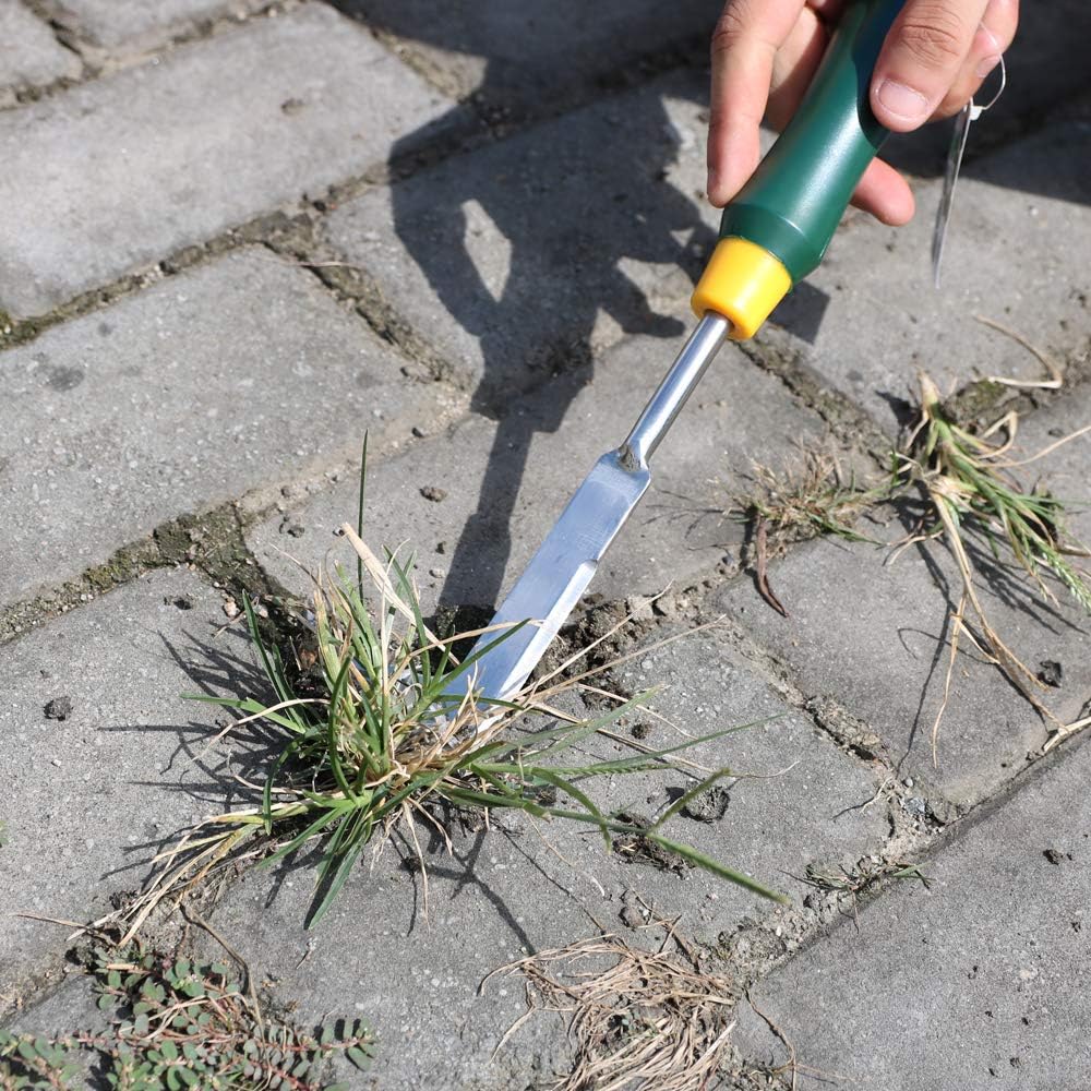 SWANSOFT Crack Weeder, Stainless Steel Weed Snatcher, Crevice Weeding Tool for Garden, Patio Pavers & Driveway Cracks : Garden & Outdoor