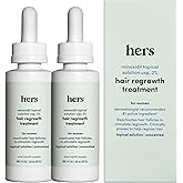 hers Topical Minoxidil Solution, 2% - Hair Growth Treatment for Women - Clinically Proven to Reduce Hair Loss in 3-6 Months -