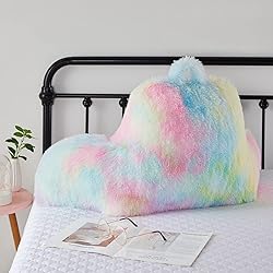 Hobed Life Faux Fur Backrest Pillow for Kids, Teen