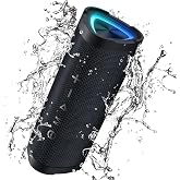 Vanzon Bluetooth Speakers, IPX7 Waterproof Portable Wireless Speaker | 24W Loud Stereo Sound &amp; 24H Playtime,TWS,RGB Lights for Outdoor/Home/Party/Beach/Travel,Great Gift