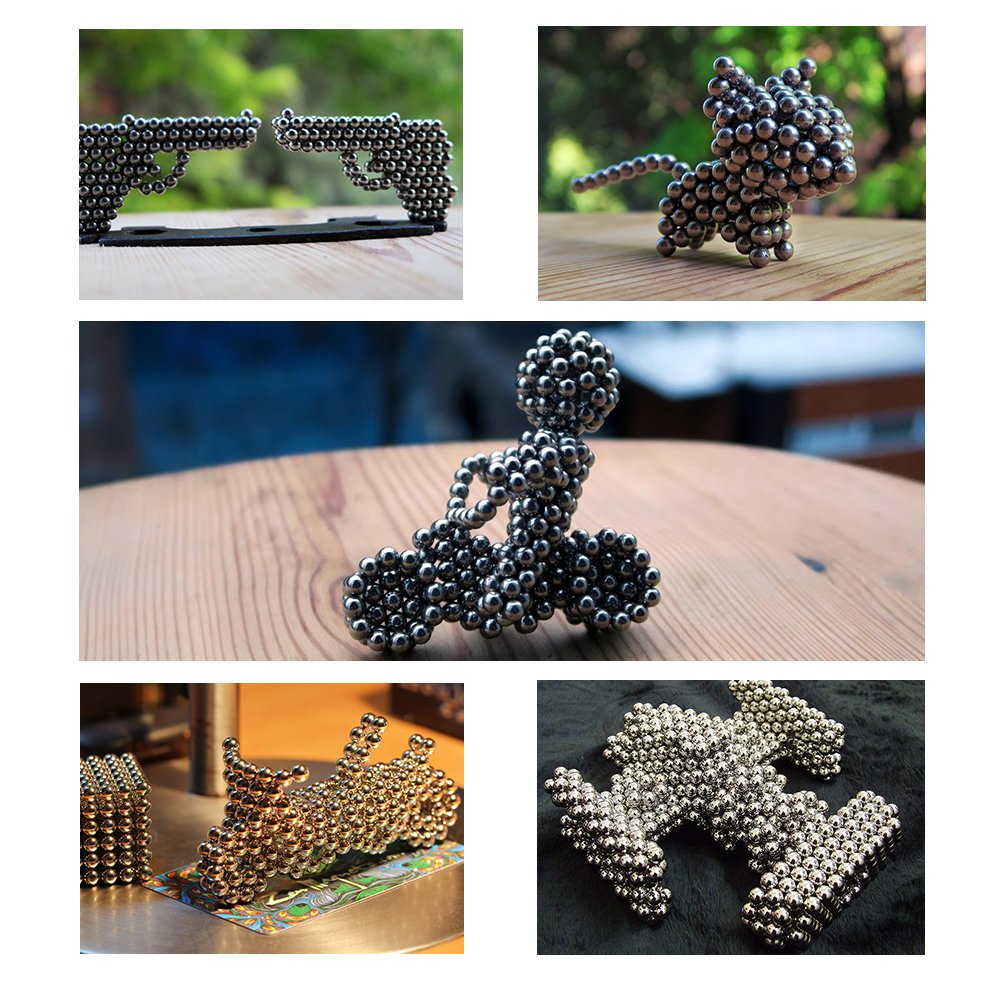 Puzzle Toy Rollable Magnets Fidget Toys for Anxiety Stress Helps Focusing (3mm)