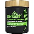 Herbishh Argan Hair Mask-Deep Conditioning & Hydration For Healthier Looking Hair- for very Dry, Weak, Stressed Out Hair, No Sulphates, No Parabens (800ML)