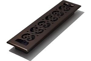 Decor Grates SPH214-RB Scroll Plated Register, 2-Inch by 14-Inch, Rubbed Bronze