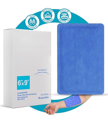 Amazon.com: Hydrofera Blue Bacteriostatic Foam Dressing 4" X 4", Box of 10  : Health & Household