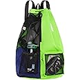 WANDF Swim Bag Mesh Drawstring Backpack with Wet Pocket for Swimming, Gym, and Workout Gear