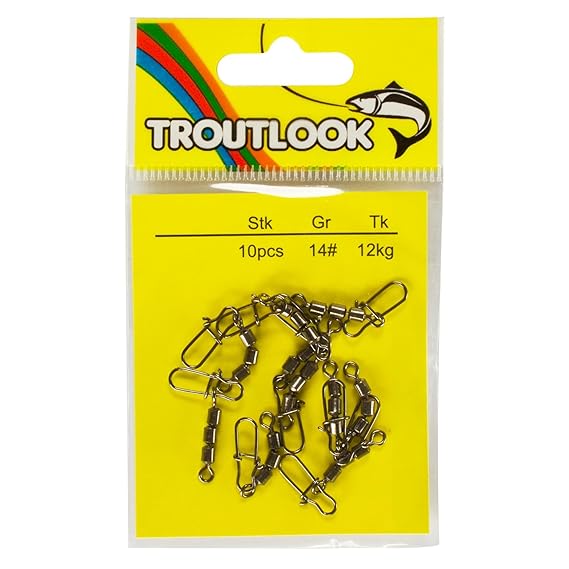 Troutlook Tremarella Forellen Dreifachwirbel mit Safe Snap, Gr. 14, 12