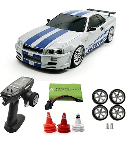 Amazon.com: Skymaker 1/18 RC Drift Car with 3 Batteries Gyro LDRC