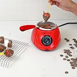 Koolatron Total Chef Chocolate Melting Pot 8.8 oz Fondue Set Red view 7