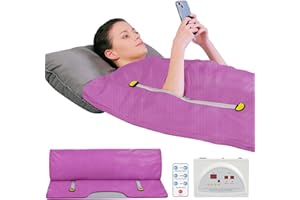 RELOIVE Far Infrared Sauna Blanket, Portable Infrared Sauna for Home Relaxation - Infrared Blanket Sauna with 95-176℉ Temp Range, Home Sauna Heating with Remote, Calm Your Body and Mind