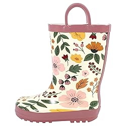 Hudson Baby Kids Rain Boots, Fall Botanical, 13 US