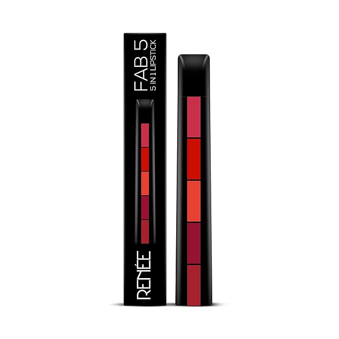 Nykaa fab5 Buy RENEE FAB 5 Matte Finish 5 in 1 Lipstick 7.5G Online at Low Prices