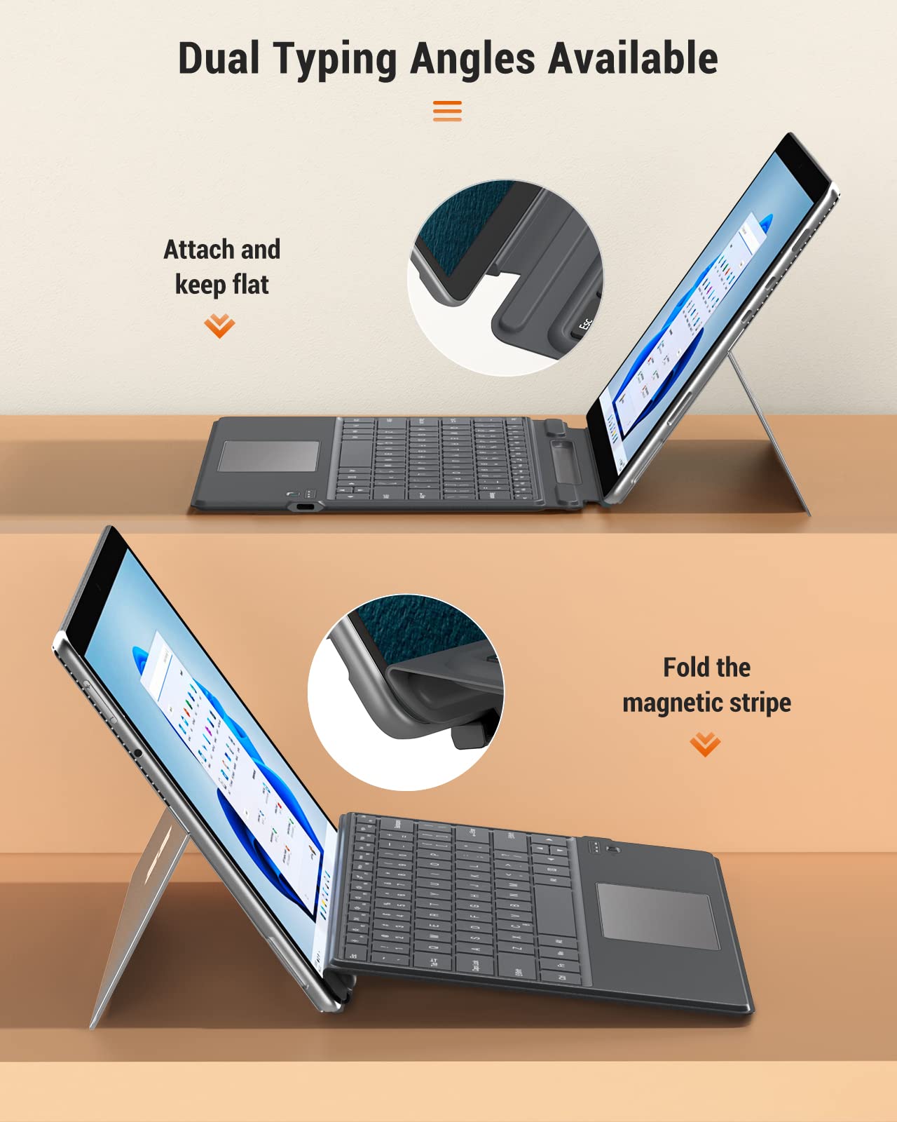 MoKo Type Cover Fits Microsoft Surface Pro 9 & Pro 9 13